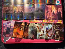 Final Fantasy X Magic The Gathering Foil Cards Lot And Art Card Lot Scene Boxes. - Image 3
