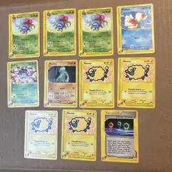 EX Expedition Base Set Pokemon Card Lot 11 TCG 2002 Gloom Koffing Machop Mareep - Image 2