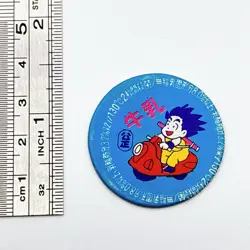 DRAGON BALL Son Goku Japanese Mini MENKO Card Milk Bottle Cover Cap Vintage - Image 5