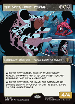 1x (231) The Spot, Living Portal - FOIL - BORDERLESS PANEL MTG Marvel's Spider-M - Image 1