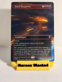 (Read Desc.) MTG Avatar: The Last Airbender, Fated Firepower Borderless - Image 1