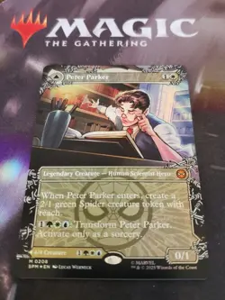 Mtg. Peter Parker. #208. Foil Borderless. Marvel's Spider-Man. Pack Fresh - Image 1