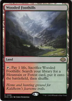 Wooded Foothills R Modern Horizons 3 236 NM Normal MTG - Image 1