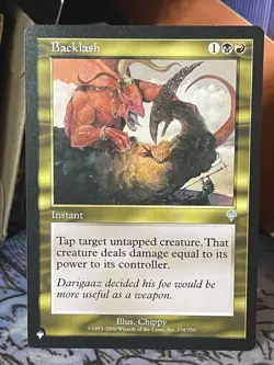 Backlash Invasion NM MTG The List Mystery Booster - Image 1