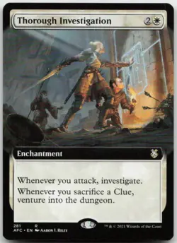 MTG Thorough Investigation (Extended Art) R Commander: Adventures in the Forgott - Image 1