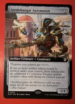 MTG, AETHERDRIFT: STRIDEHANGER AUTOMATION, RARE, 0035, EXTENDED ART, REGULAR,NM - Image 1