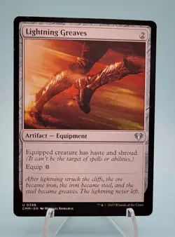 Lightning Greaves x1 MTG Commander Masters Magic Moderate Play MP English - Image 1