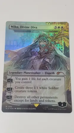 Miku, Divine Diva - Elspeth Tirel (Rainbow Foil) Secret Lair Drop Foil - Image 1