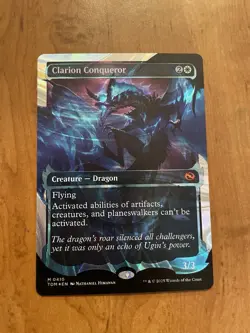 #0410 Clarion Conqueror (Halo Foil) Tarkir: Dragonstorm MTG Magic - Image 1