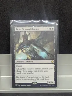 Rune-Scarred Demon X1 LP Foundations MTG - Image 1