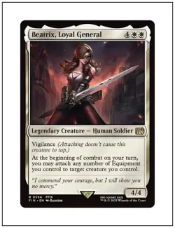 1x Beatrix, Loyal General, Final Fantasy, Magic MTG NM - Image 1