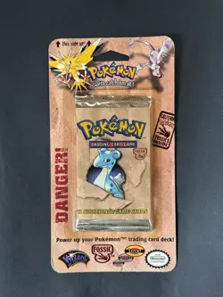 HEAVY 34.62g Pokemon Fossil Blister Booster Pack Factory Sealed WOTC Lapras - Image 3