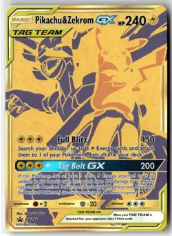 Pikachu & Zekrom-GX ⭐ SM248 Holo Promo SM Black Star Promos 2017 Pokemon NM - Image 1
