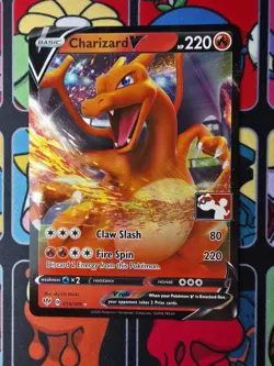 Pokemon TCG: Charizard V STAMPED 019/189 - Play! Prize Pack Series One - Image 1
