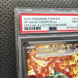 PSA 9 Pokemon Twilight Masquerade Hearthflame Mask Ogerpon ex SIR 212/167 - Image 2