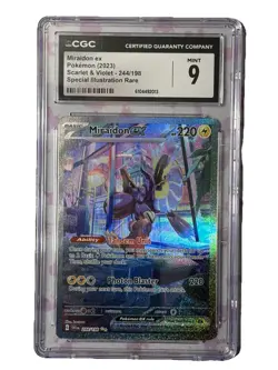 Miraidon EX 244/198 CGC 9 Special Illustration Pokemon Scarlet & Violet 2023 TCG - Image 1