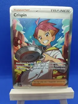 Crispin 164/142 Stellar Crown Trainer Pokemon Tcg Scarlet Violet RARE - Image 1