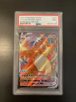 Pokemon 2020 Sword & Shield Darkness Ablaze Charizard VMAX #20 PSA 9 - Image 1