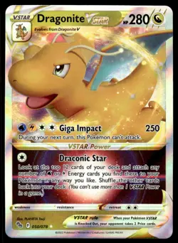 Pokemon TCG Pokemon GO #SWSH236 Dragonite VSTAR NM - Image 1