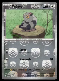Pokemon TCG SV: Black Bolt #071/086 Pidove (Masterball) NM - Image 1