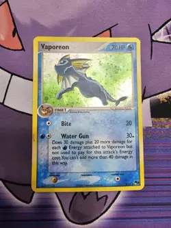 Pokemon TCG - Vaporeon - 6/17 - Holo Rare - POP Series 3 Promos [Heavy Play] - Image 1