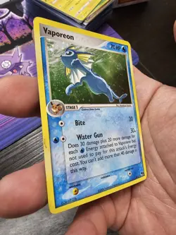 Pokemon TCG - Vaporeon - 6/17 - Holo Rare - POP Series 3 Promos [Heavy Play] - Image 2