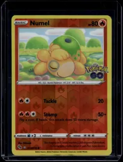 Pokemon TCG Numel 013/078 Pokemon GO Peelable Ditto NM - Image 1