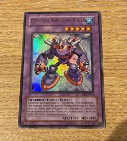 Elemental Hero Steam Healer DP1-EN013 Ultra Rare Name-Shift Light Play+ Yugioh - Image 1