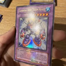 Elemental Hero Steam Healer DP1-EN013 Ultra Rare Name-Shift Light Play+ Yugioh - Image 3