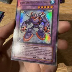 Elemental Hero Steam Healer DP1-EN013 Ultra Rare Name-Shift Light Play+ Yugioh - Image 5