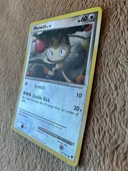 2009 Pokemon TCG DP Supreme Victors Meowth Reverse Holo Card 114/147 MP - Image 2