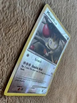 2009 Pokemon TCG DP Supreme Victors Meowth Reverse Holo Card 114/147 MP - Image 4