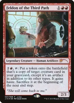 Feldon of the Third Path -Foil Light Play MTG Promos: Judge - Image 1