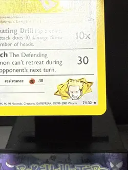 Pokemom Card Lt. Surge’s Fearow 7/132 Gym Heroes Set Holo Rare Near Mint - Image 4