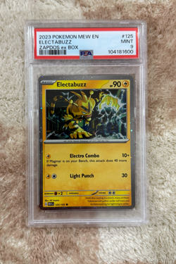 PSA 9 MINT Electabuzz Cosmos Holo Pokemon 151 MEW 125 Zapdos ex Box Promo Card - Image 1