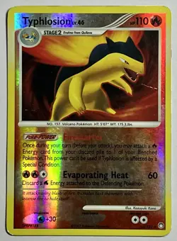 Typhlosion 42/214 (HP) Reverse Holo Mysterious Treasures 2007 Pokemon Card - Image 1