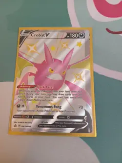 Miscut Shiny Crobat V Promo card, (swsh098) extremely rare, one of a kind - Image 2