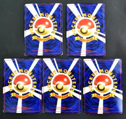 Pokemon Cards Set of 5 Old Back Swirl Holo Hitmonlee Brock's Rhyhorn Aerodactyl - Image 2