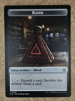 Blood Token - / Plot - Outlaws of Thunder Junction - OTJ The Big Score - NM MTG - Image 1