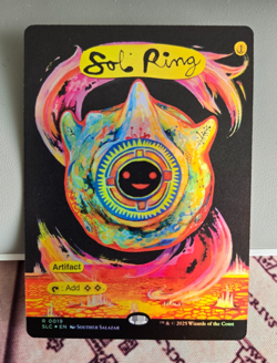 MTG Foil Sol Ring Borderless Secret Lair Encyclopedia of Magic NM - Image 1