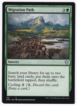 MTG Errors - Miscut - Commander Dominaria United U Migration Path #135 - Image 1