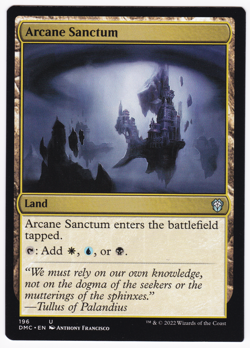 MTG Errors - Miscut - Commander Dominaria United U Arcane Sanctum #196 - Image 1
