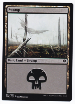 MTG Errors - Miscut - Dominaria United L Swamp #268 [COPY #3] - Image 1