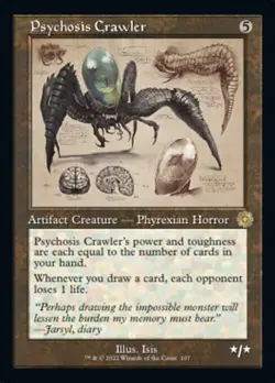 MTG Brothers War Retro Artifacts SCHEMATIC R Psychosis Crawler #107 - Image 1
