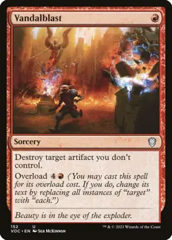 MTG Commander Crimson Vow U Vandalblast #152 - Image 1
