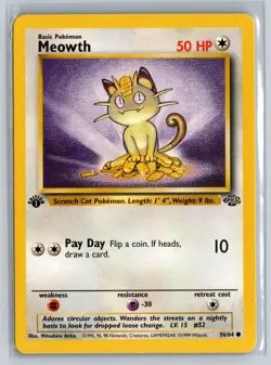 Pokemon TCG - Meowth Jungle Series 56/64 - 1st Edition - Image 1