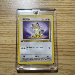 Pokemon TCG - Meowth 56/64 Jungle Regular - 1st Edition - Image 1