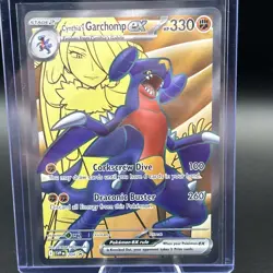 Pokemon TCG Cynthia's Garchomp EX #204 Destined Rivals Full Art SVP Promo - Image 1