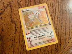 Hitmonlee 7/62 Fossil Holo Rare Unlimited, Pokemon TCG [Authentic, Excellent] - Image 1