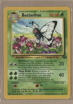 Pokemon TCG: Butterfree #33/64 Jungle Set Common NM - Image 3
